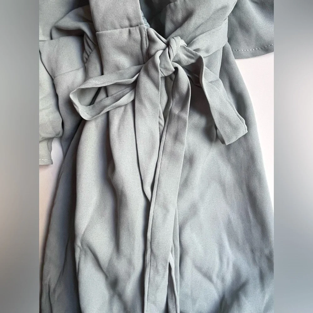 Show Me Your Mumu Sophia Wrap Dress in Blue Size S NWT - Picture 6 of 10